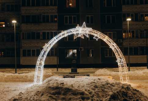 Новогоднее оформление улиц в Нижнем Новгороде-1