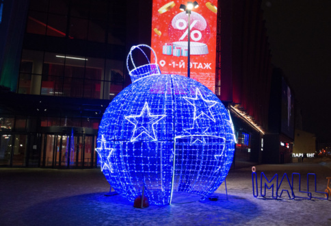 Поставка светового шара в ТЦ “iMall Эспланада” в г. Пермь-1