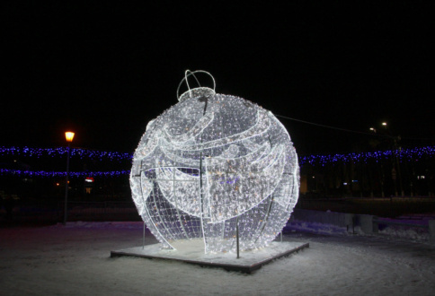 Новогоднее оформление площади в г. Конаково-1