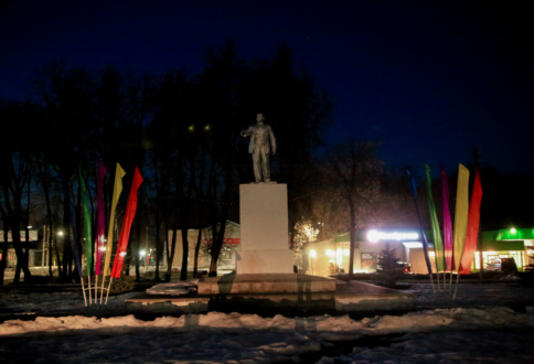 Праздничное оформление ко Дню Города в г. Елатьма Рязанской области-1